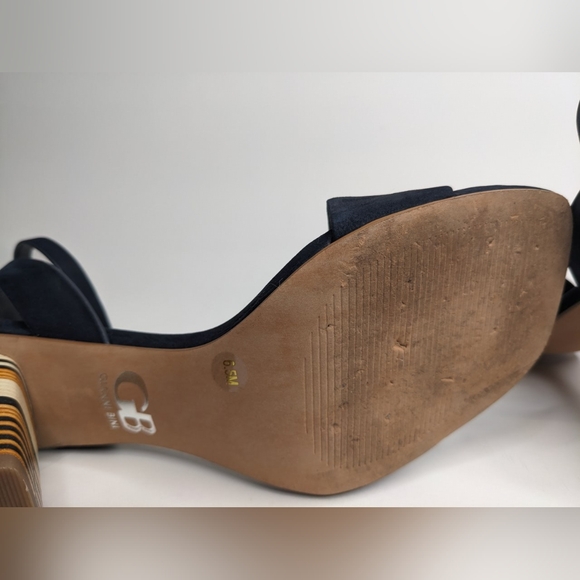 Gianni Bini Side Eye Block Heel Sandal Size 6.5 - Picture 5 of 7